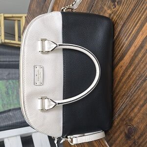 Kate Spade black/white leather purse